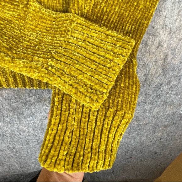 Loft Harvest Gold Chenille Cozy Minimalist Sweater - Sz L - Picture 6 of 13